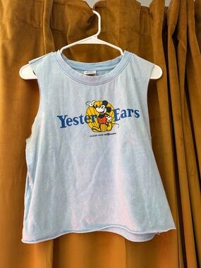Vintage Disney ‘Yester Ears' Mickey Graphic Sleeveless Top